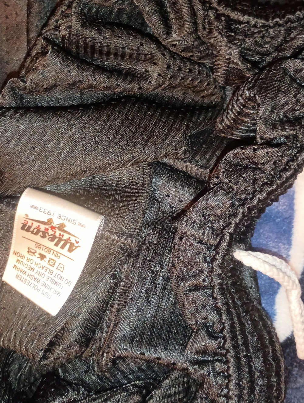 Allsport Black Athletic Shorts with Drawstring
